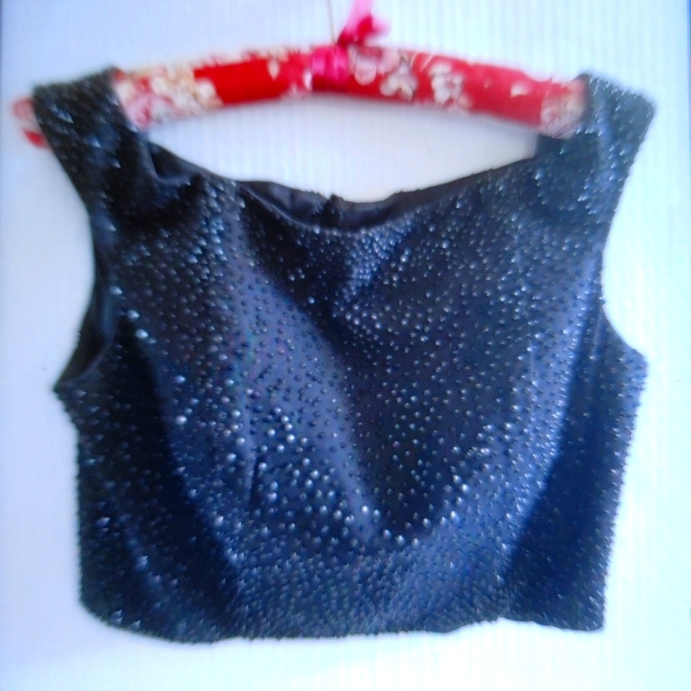 Sherri Hill Rhinestone Crop Top Size 8